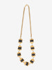 Vintage Gold-Tone & Black Orb Necklace W13426.127  Vintage 