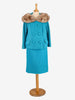 Wool Suit With Fur Collar - 60s AR007  Vintage 