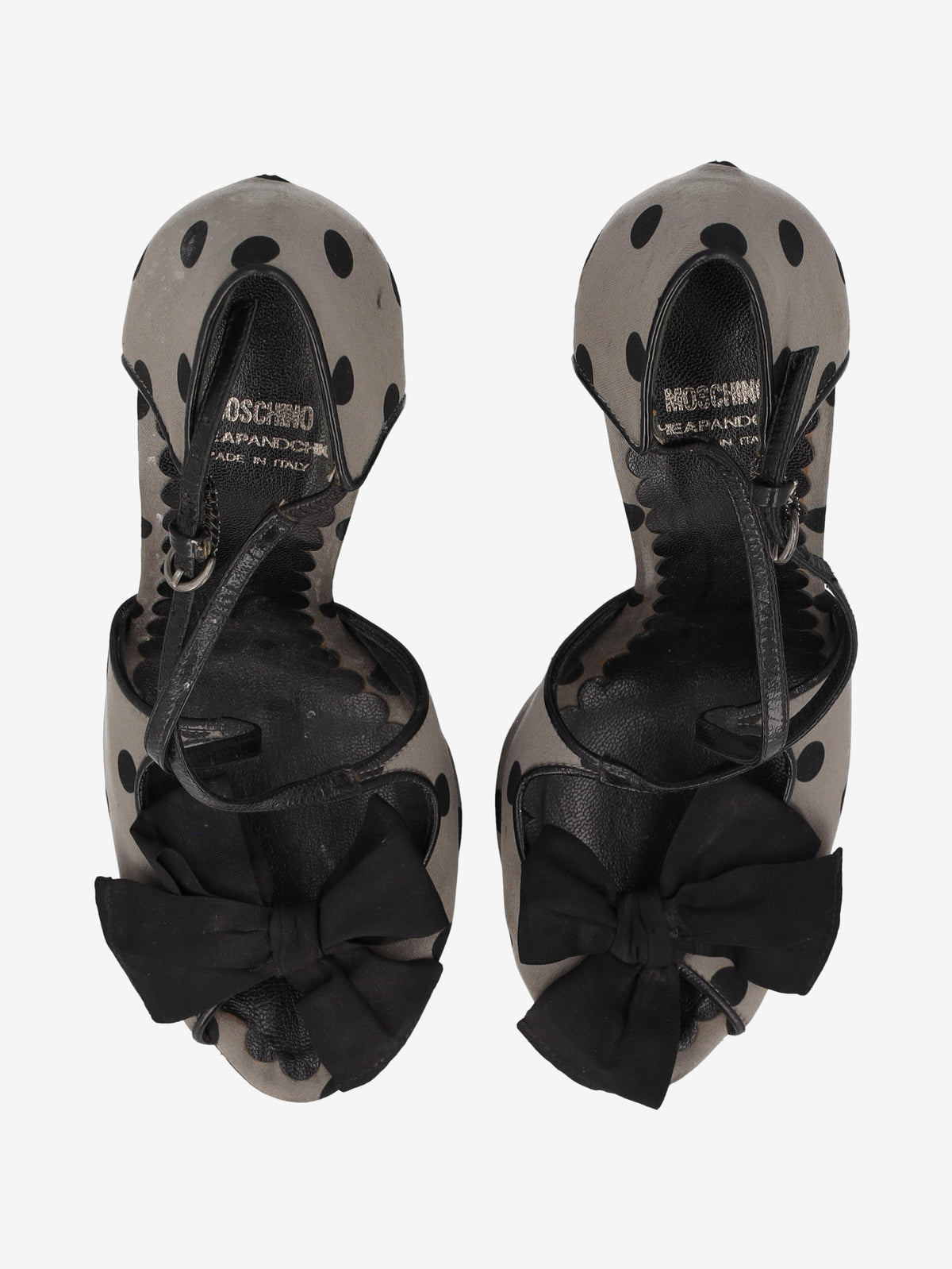 Moschino Polka Dot Bow Sandal Heels CVM234.20  Moschino 