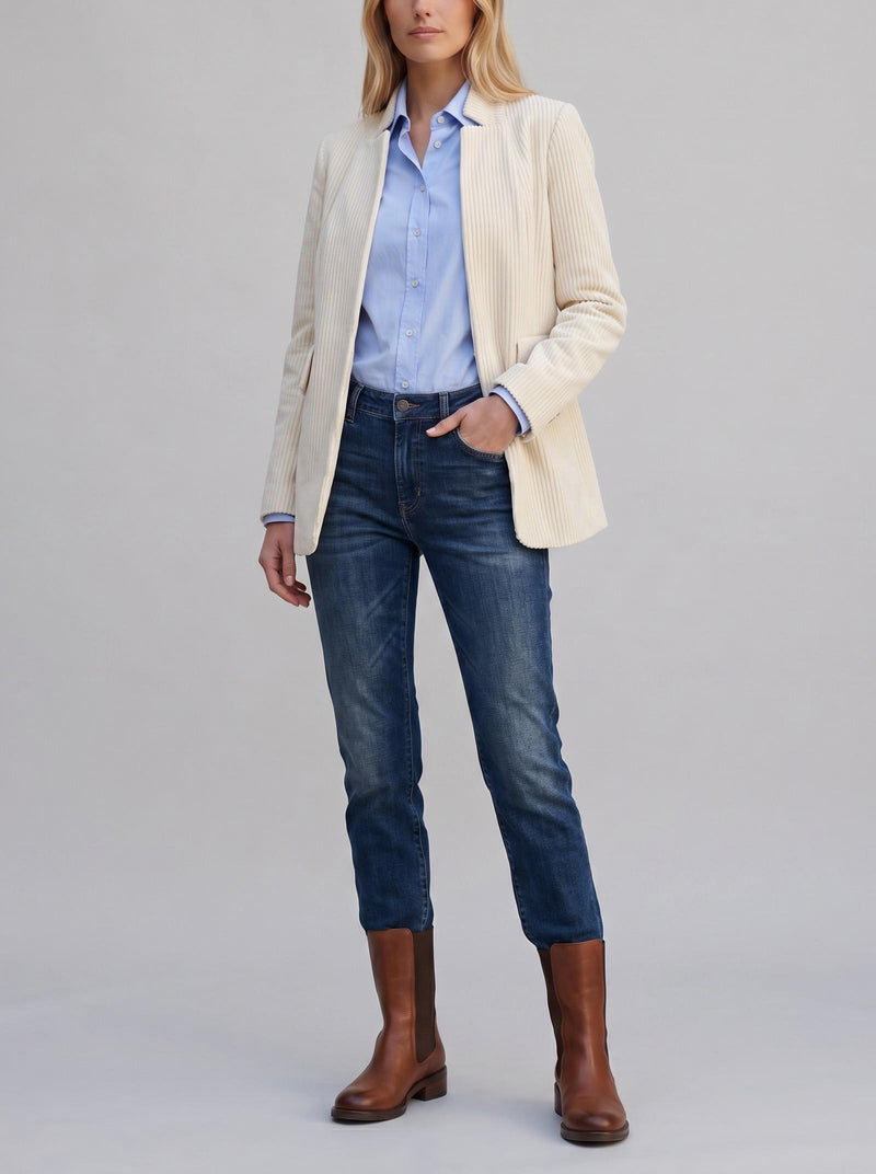Vintage Corduroy Blazer with Front Pockets MR22526.7 . Alberto zambelli 