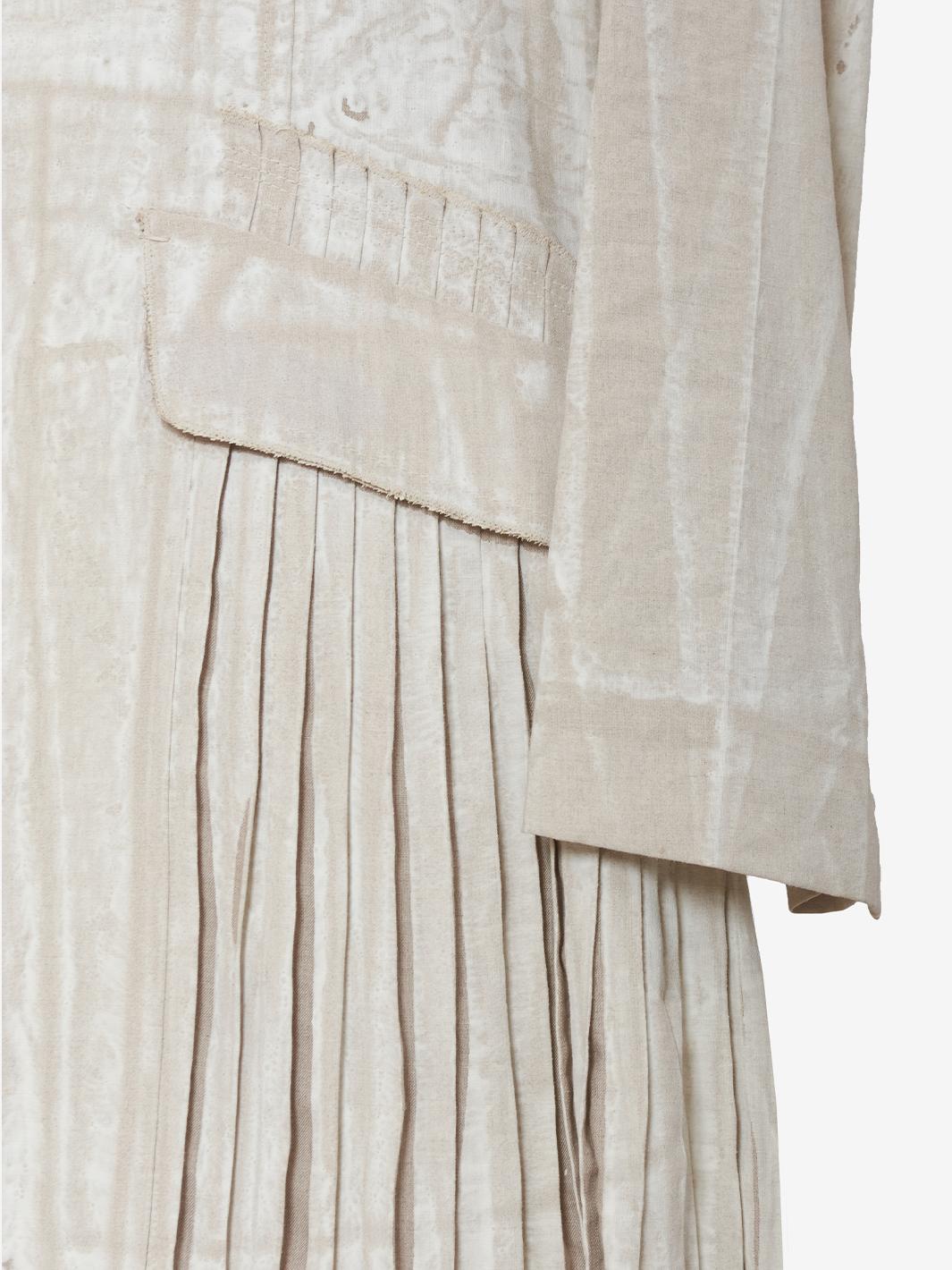Prada Linen overcoat chalk collection