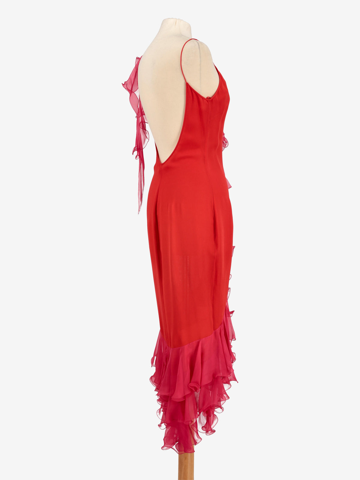 Ungaro Ruffle Dress<BR/>