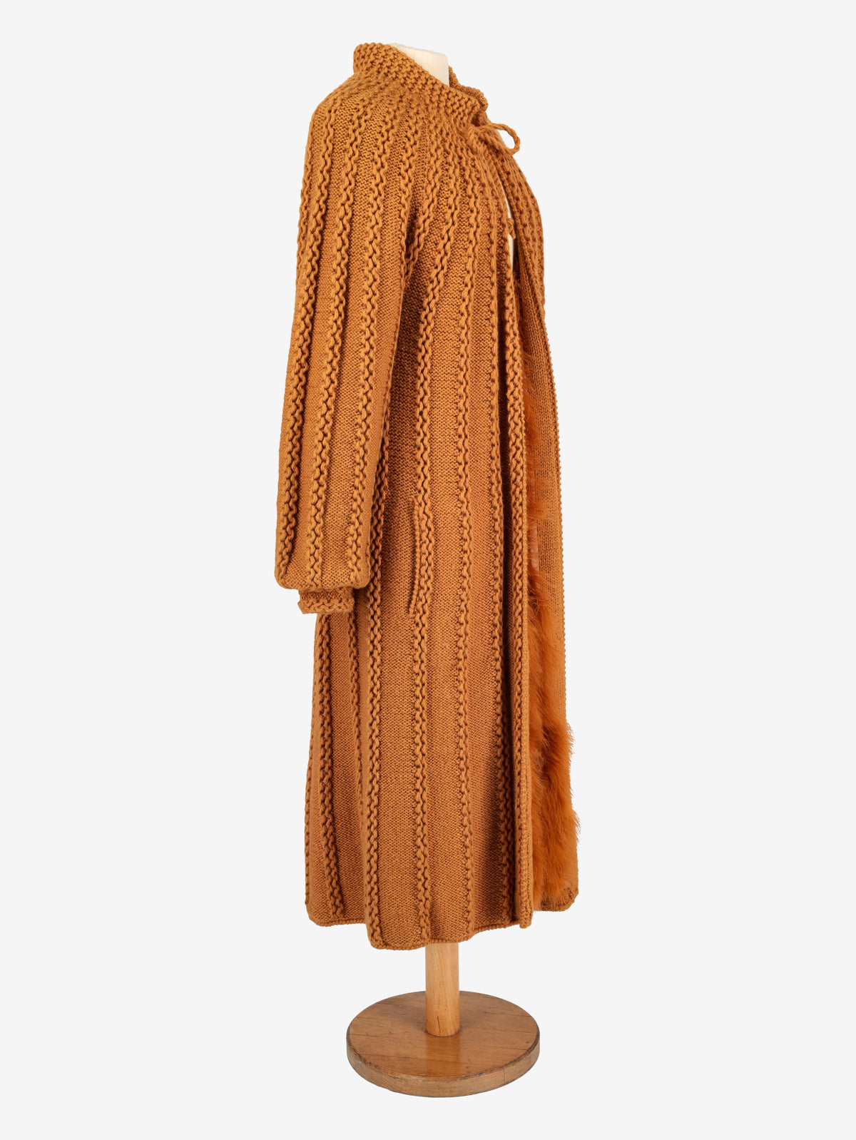 André Laug Orange Wool Long Outwear WCV151124.1  Andre Laug 