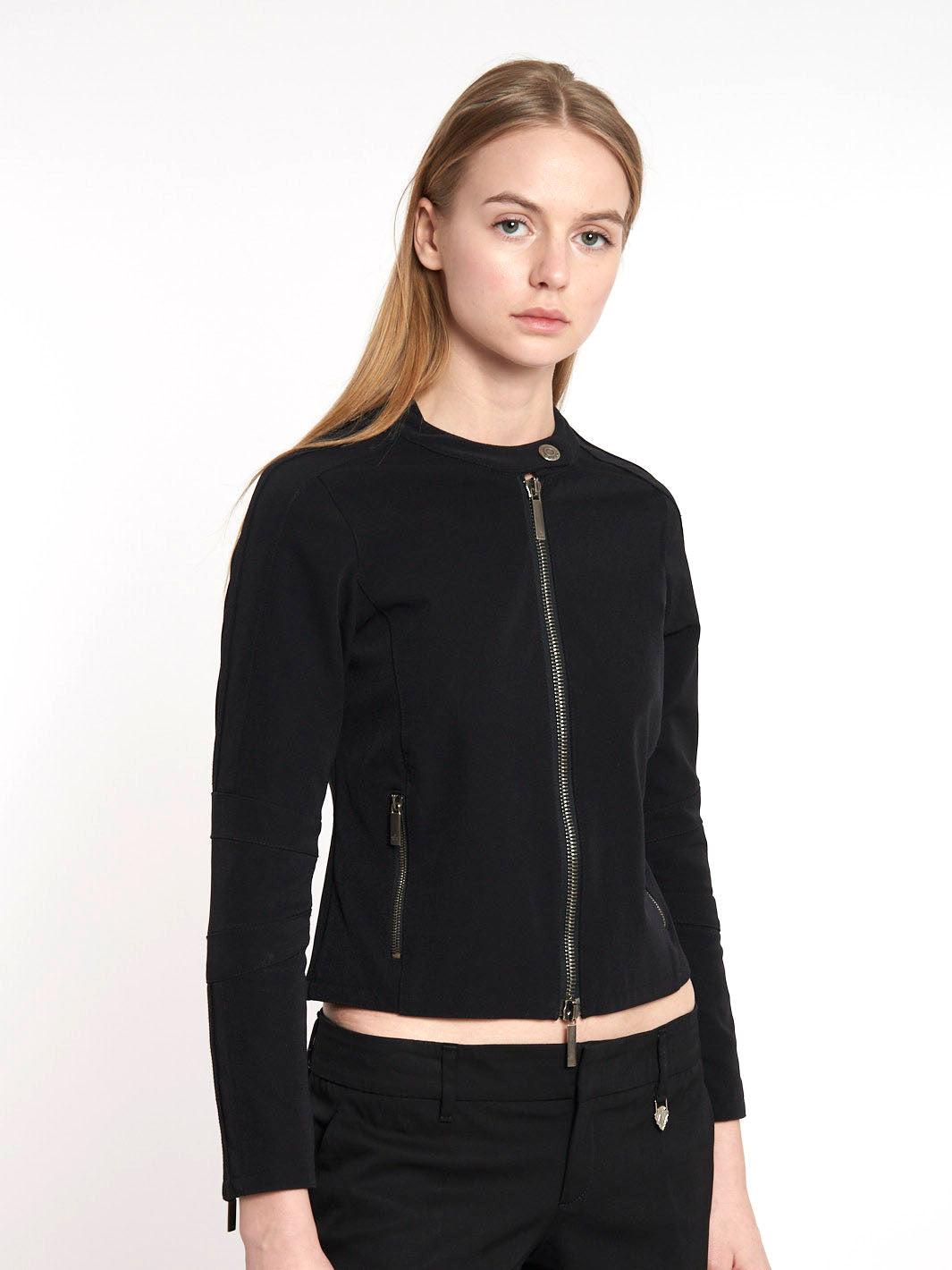 Giubbotto Y2K Gucci in nylon nero con cerniera