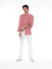 Y2K Brian Dales long sleeves cotton shirt in lime green U215-7/2  Loro Piana 