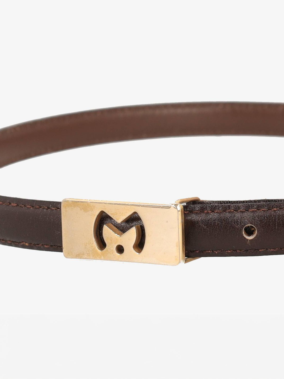 Mila Schön Leather Thin Belt
