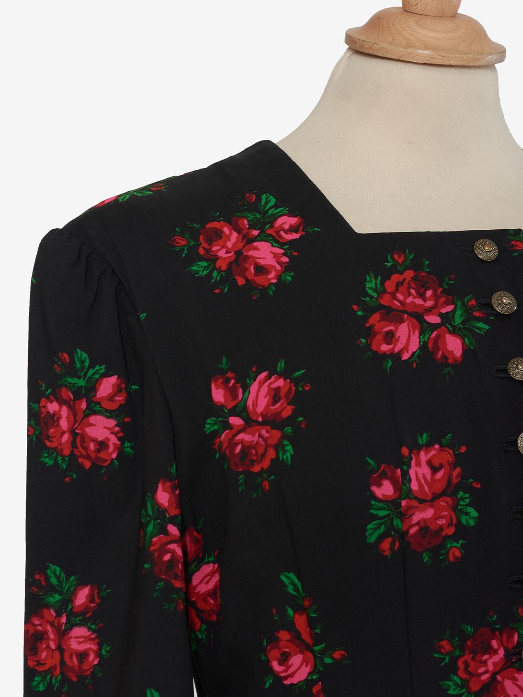 Vintage floral cotton dress U1300108 . Vintage 