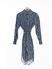 2020 Cavalli e Nastri chemisier dress with blue and white stripes W22070402  Cavalli e Nastri 