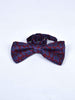 1980s dark red bow tie with Paisley print W22050630  Vintage 