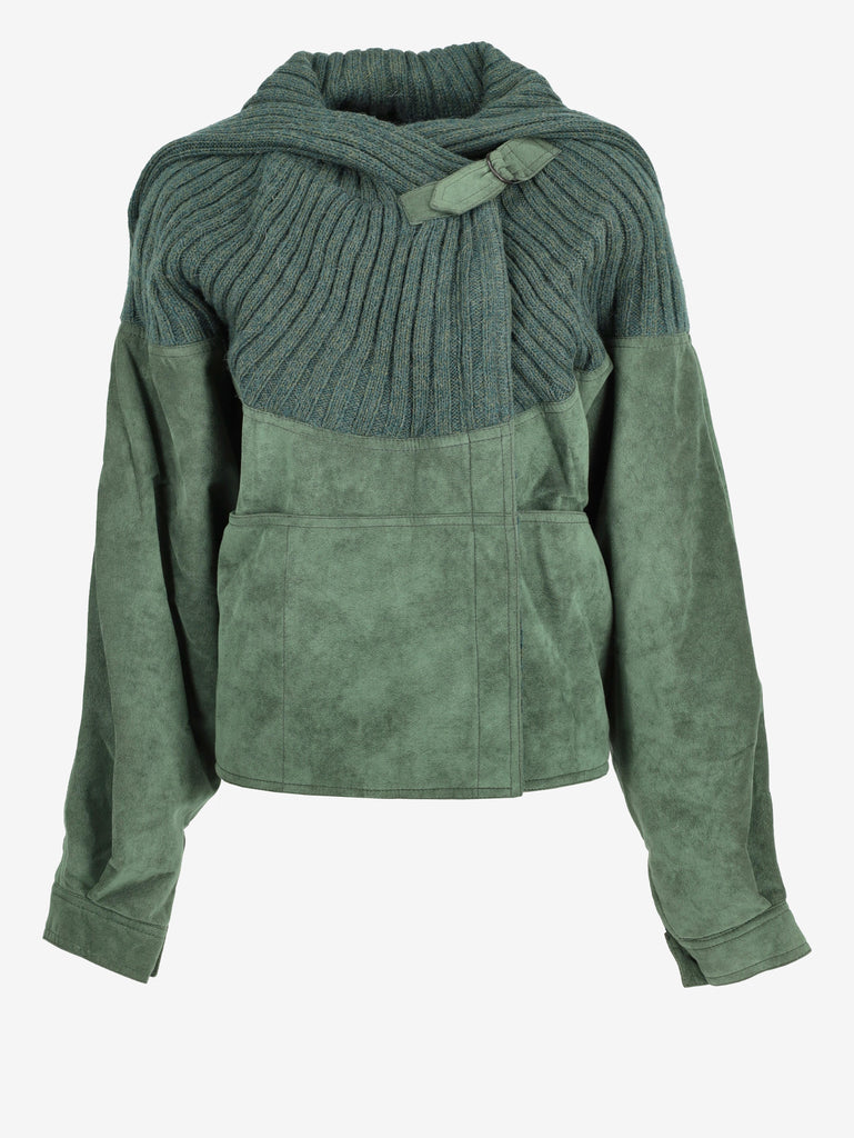 Mondrian Green Wool-Blend Jacket W2511.115.10  Mondrian 