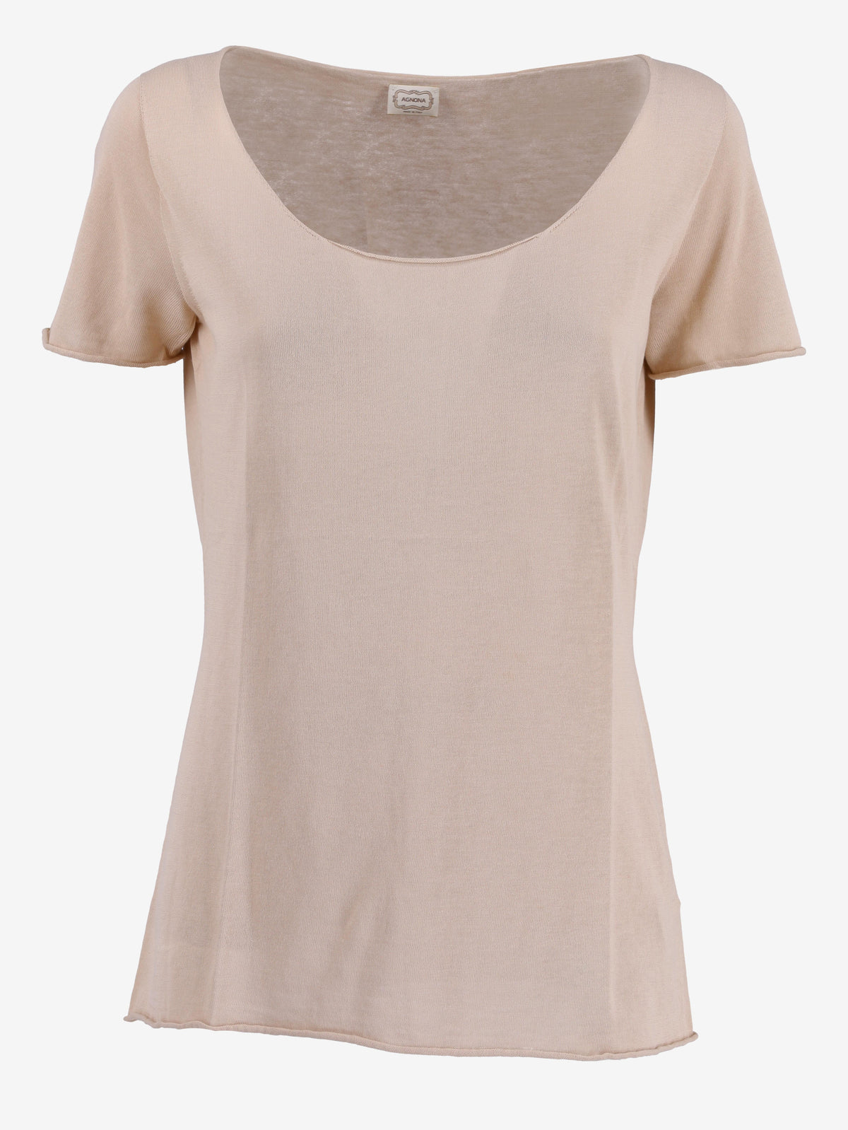 Agnona Beige T-Shirt WCV241010403  Agnona 