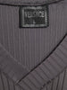 Y2K Versace grey T-shirt in technical fabric with V-neckline W22032404  Versace 