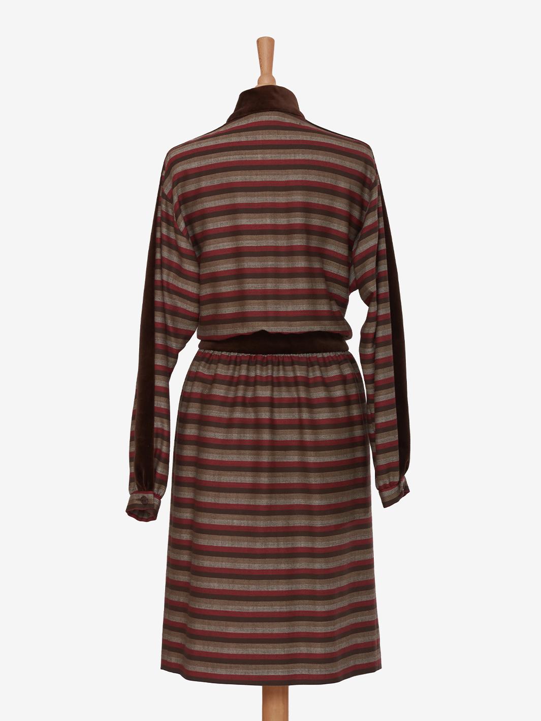 Valentino Striped Midi Dress