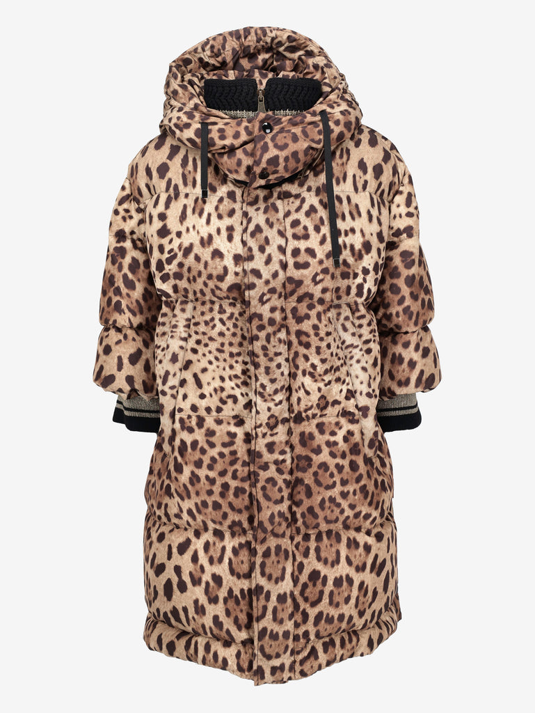 Dolce & Gabbana Leopard Print Puffer Coat CVM26.6.131  Dolce & Gabbana 