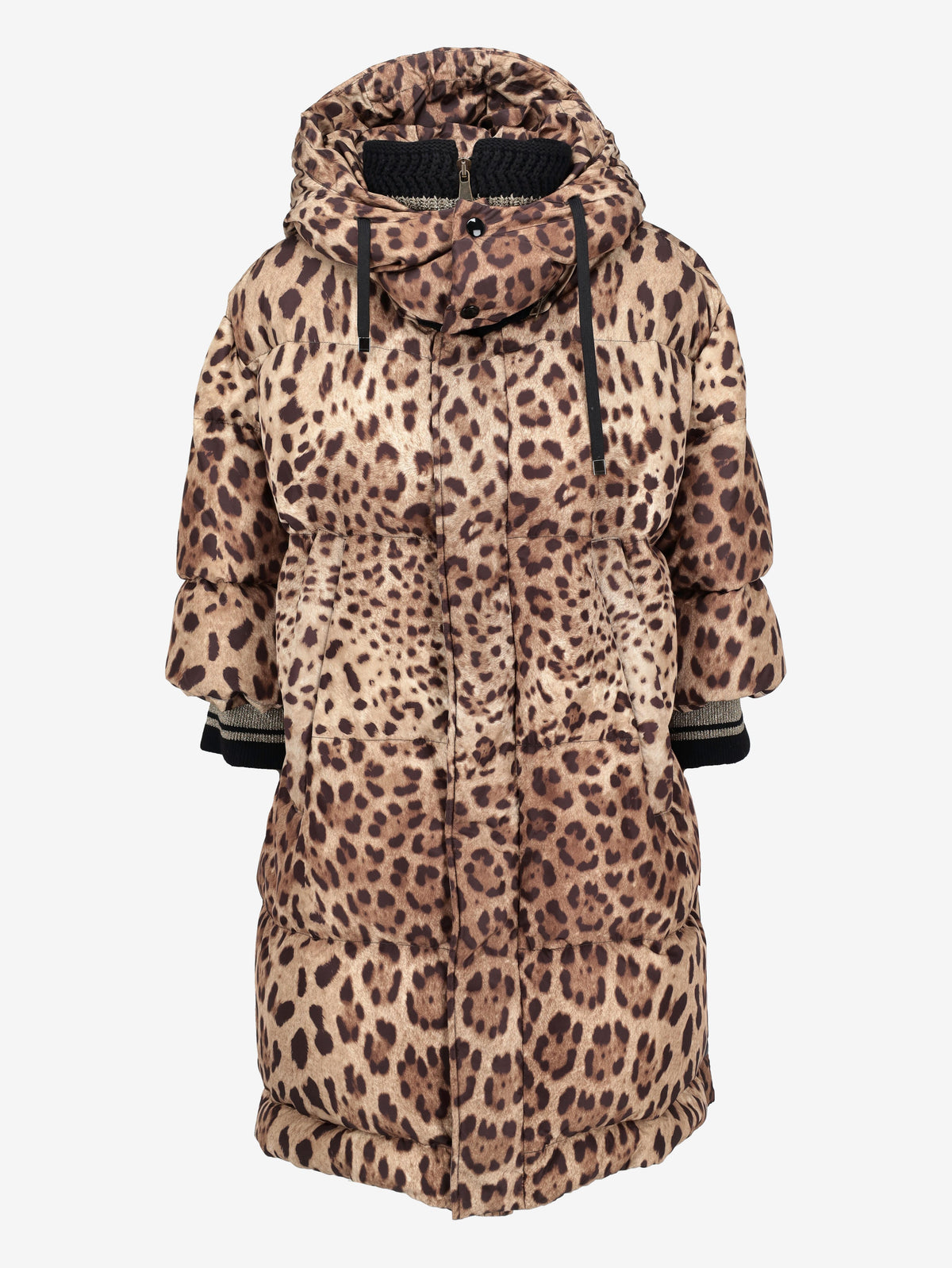 Dolce & Gabbana Leopard Print Puffer Coat CVM26.6.131  Dolce & Gabbana 