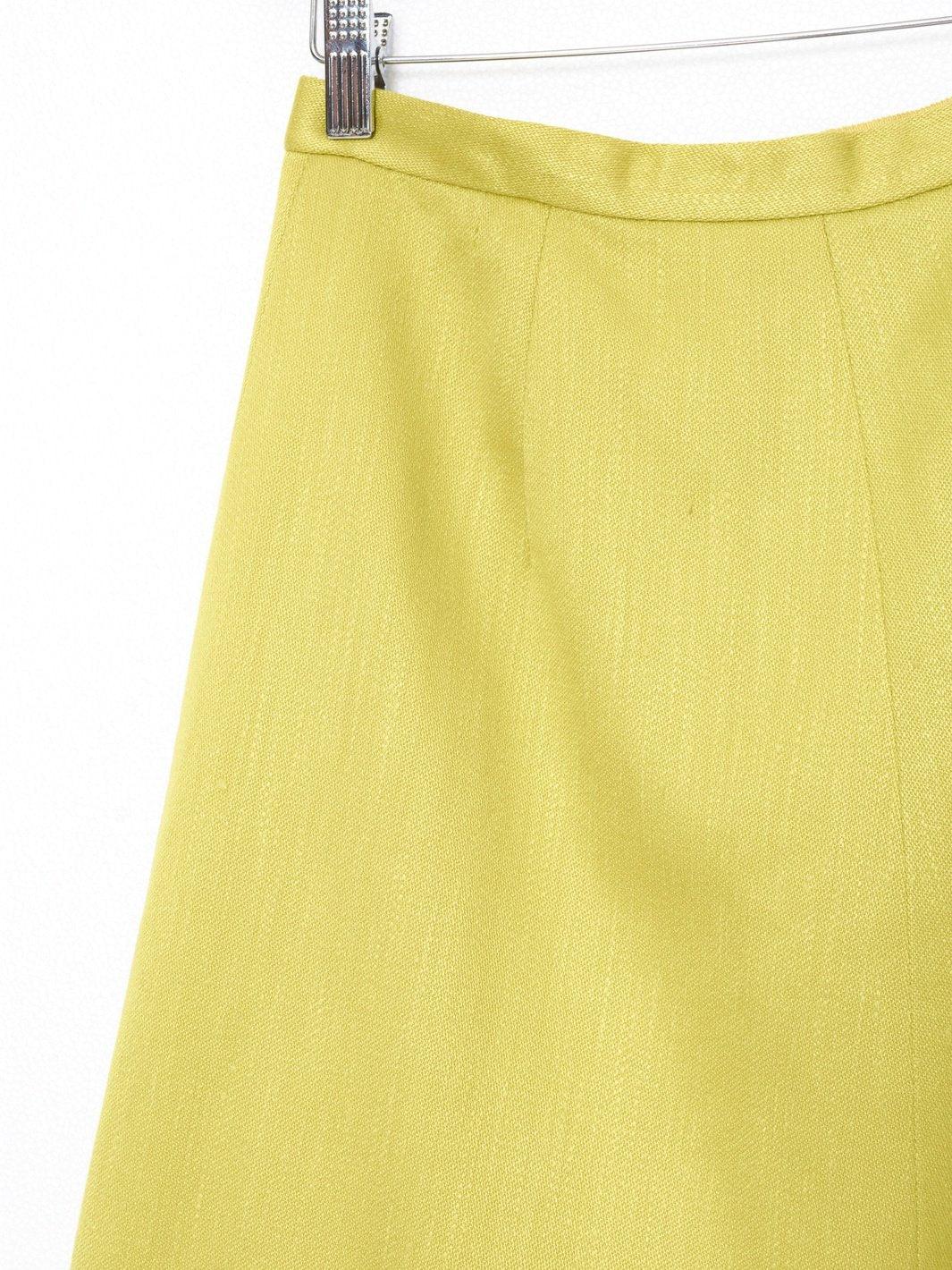 1960s knee-length Gio Caré skirt in lime green cotton W22051913  Gio Carè 