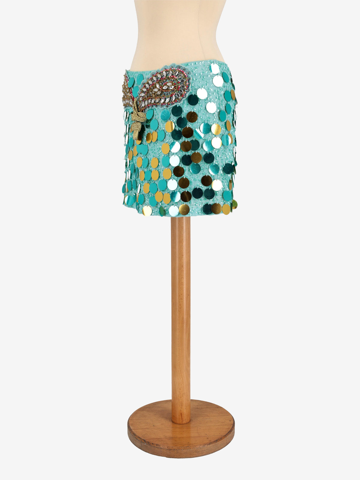 Vintage Sequined Miniskirt