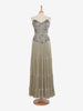 Vicky Tiel Green Pleated Dress