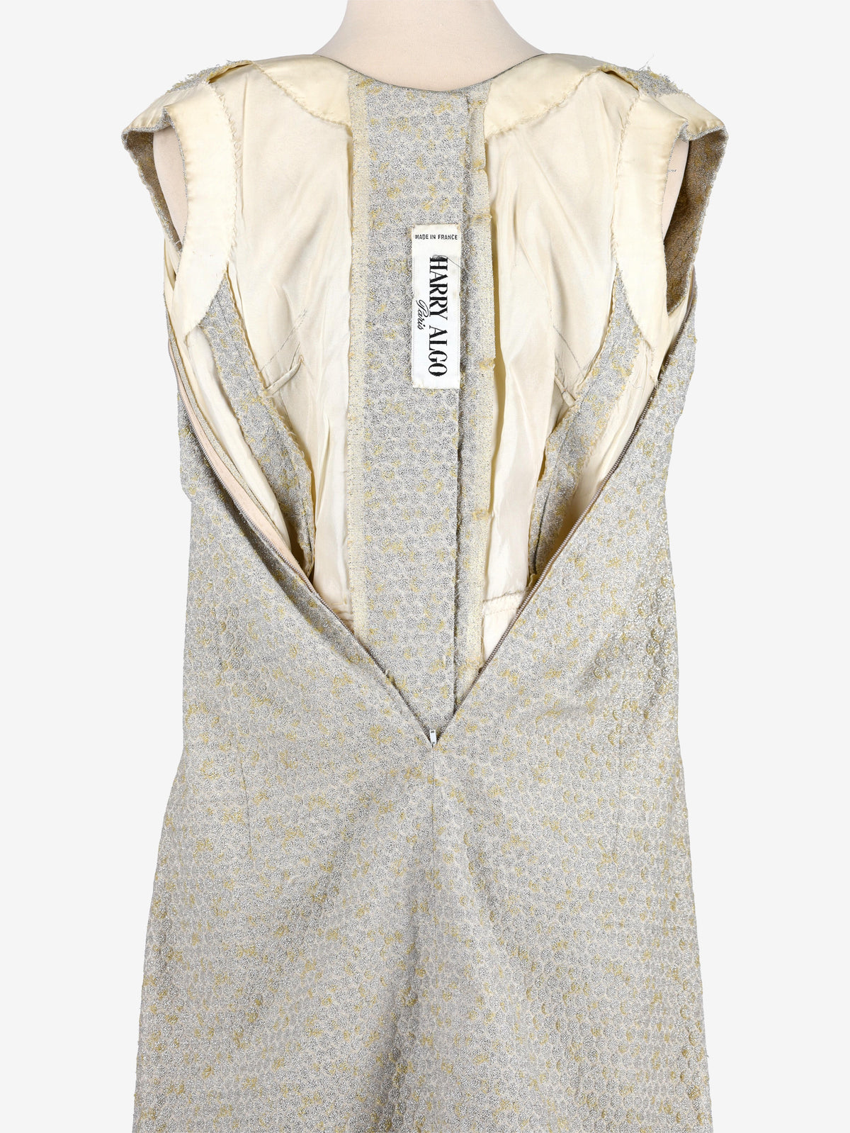 Silver Midi Buttoned Dress - 60s MRTHG.1  Harry halgo 