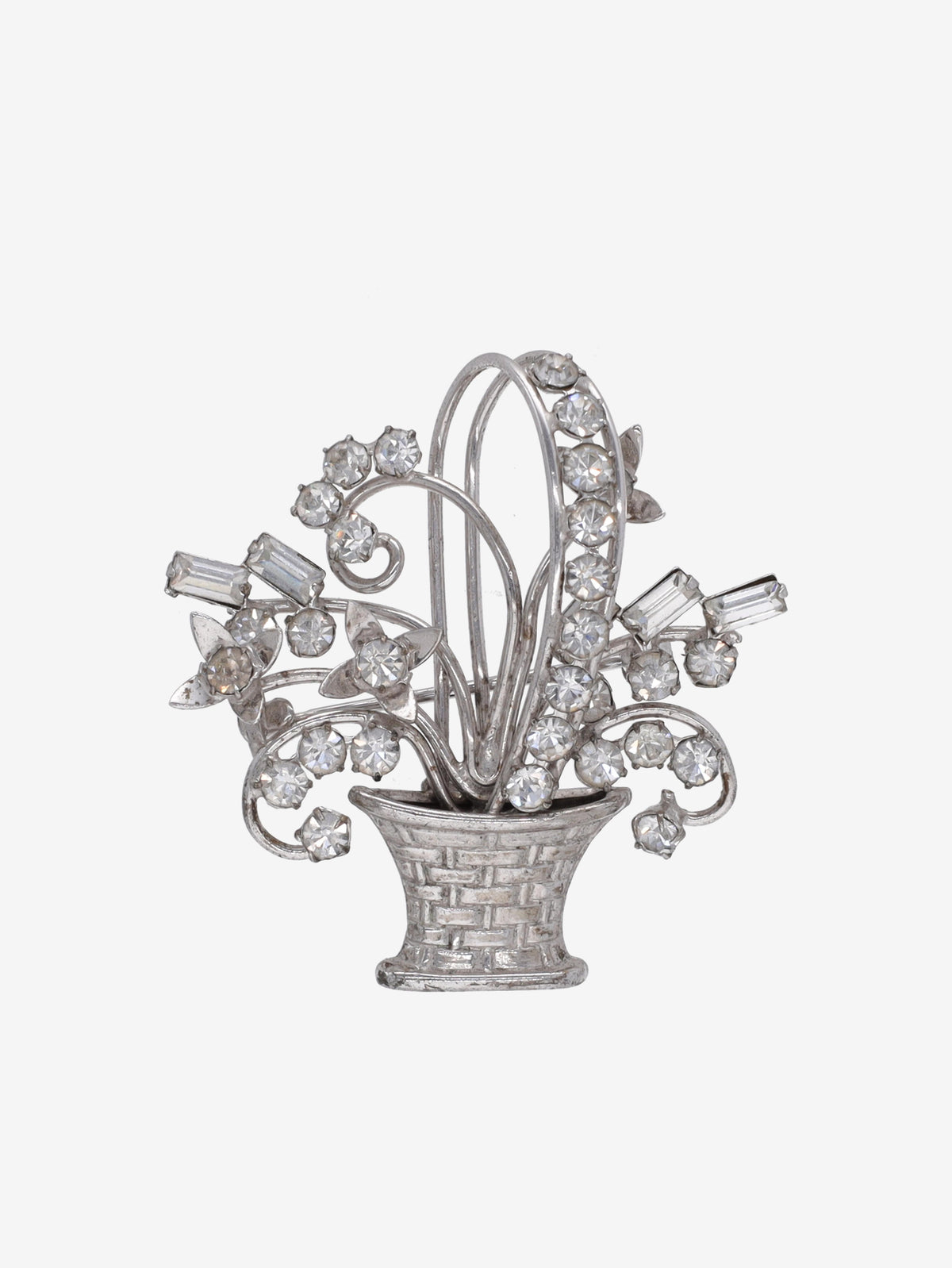 Vintage Basket of Flowers Brooch WCV13032025.48.21  Vintage 