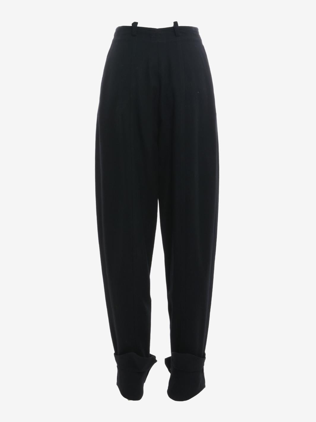 Pantaloni con staffa in lana Gianfranco Ferré - anni '80