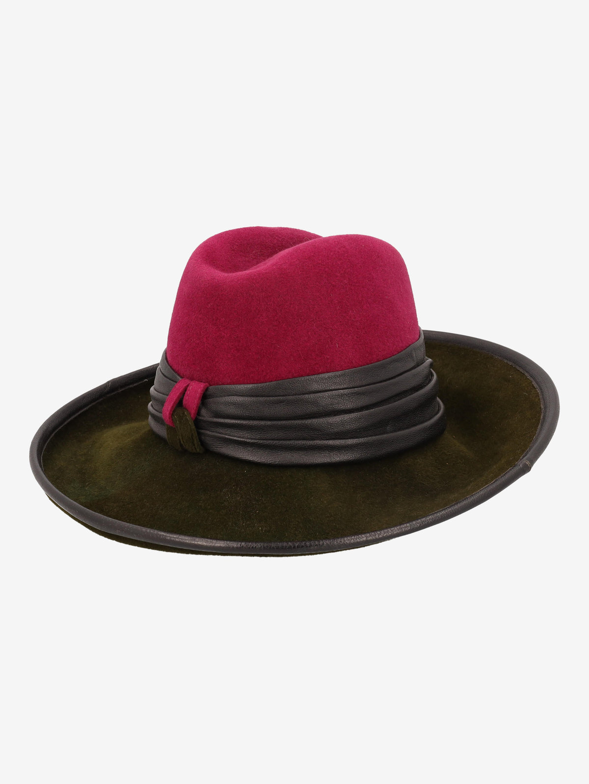 Vintage Fedora Hat with Decorative Belt Detail W27526.149  Vintage 