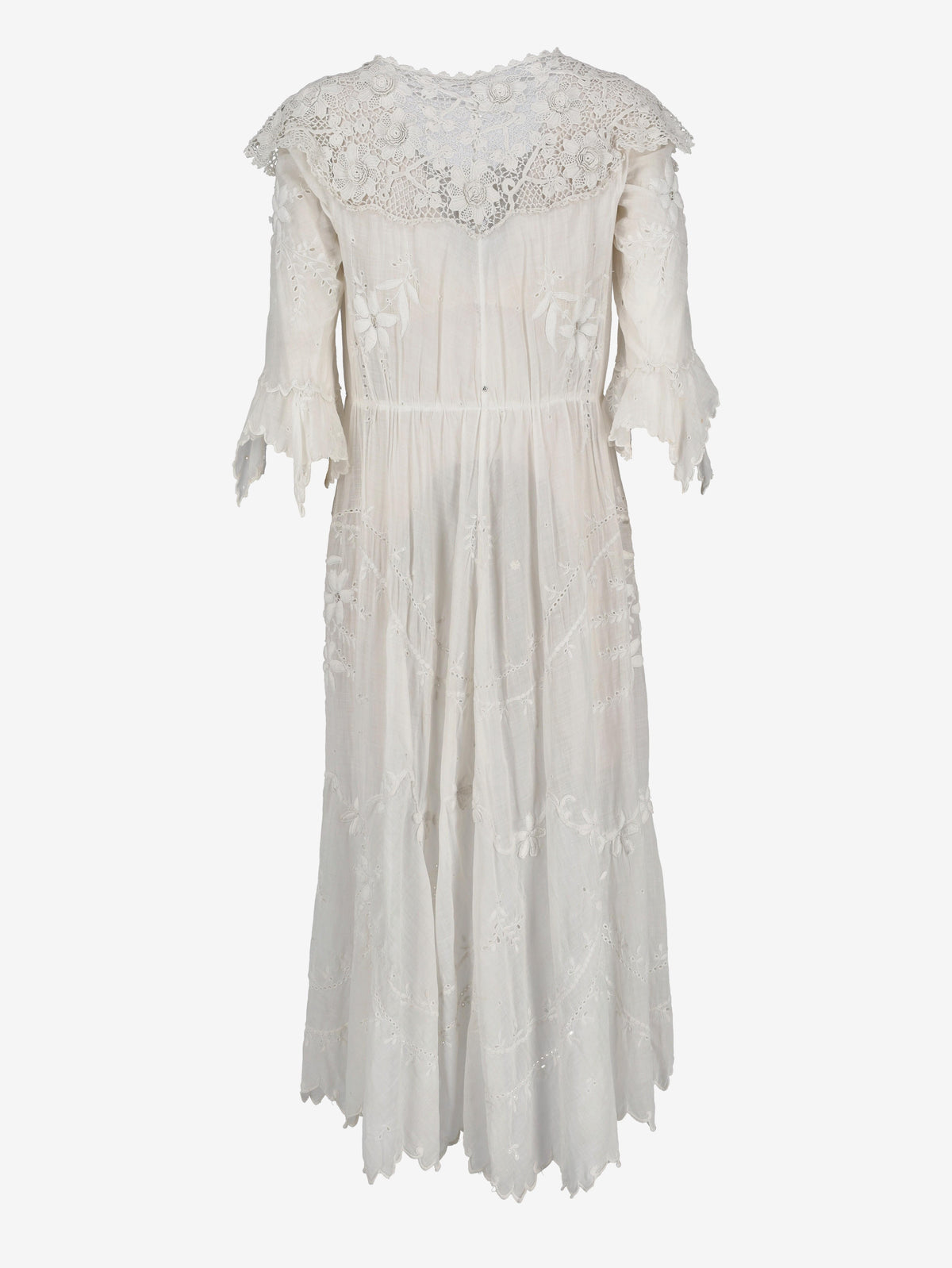 Antique 1800s Lace Nightgown L0000014  Vintage 