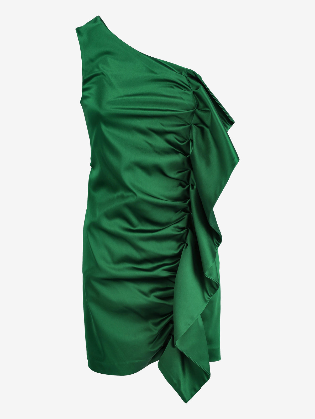Parosh Green Flounced Dress WCV241224.8  Parosh 