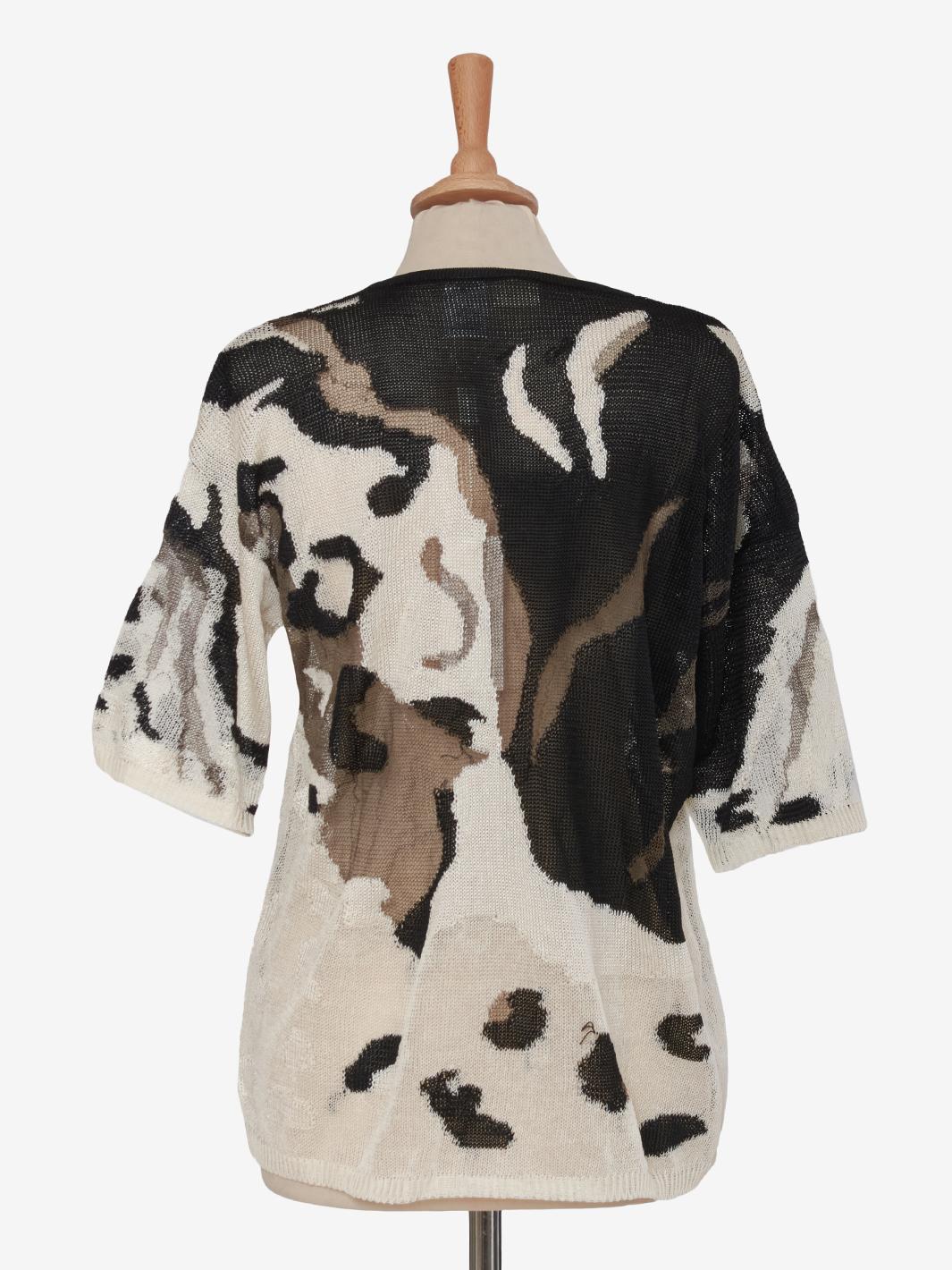 Krizia Patterned Mesh T-shirt