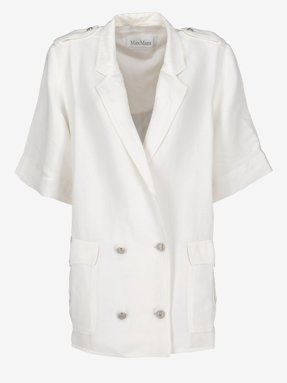 MaxMara Sailor-Inspired Linen Blazer W150626.17  Max Mara 