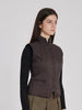 Y2K Fay sleeveless down jacket in dark brown W2202258  Fay 