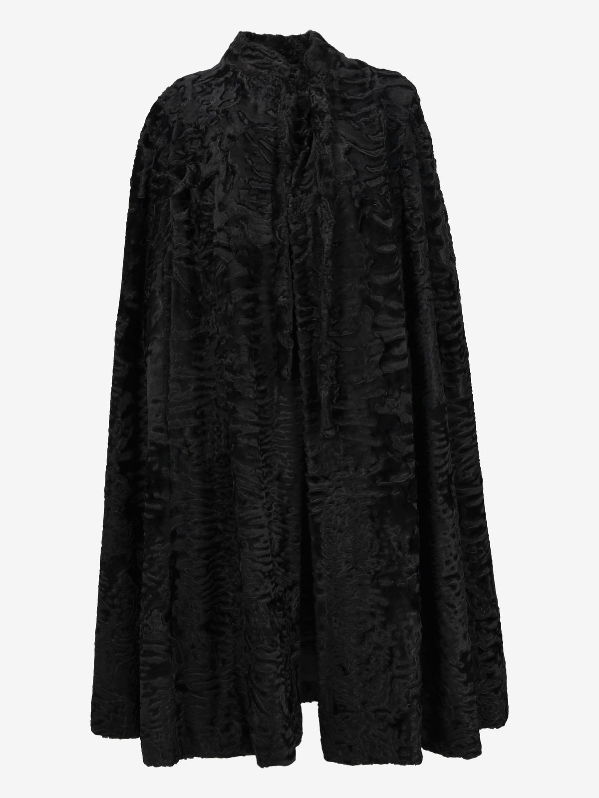 Vintage Black Astrakhan Cape CVM20.48.1  Vintage 
