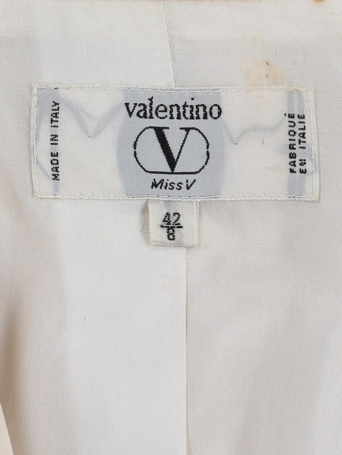 Valentino White Suit W24121252  Valentino 