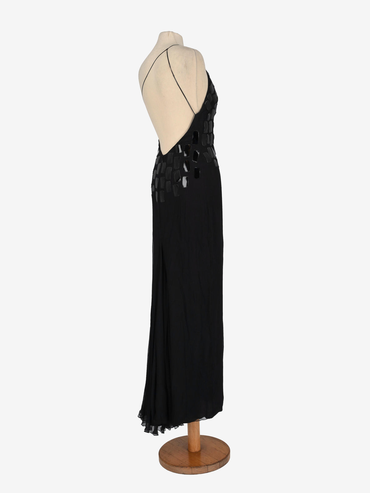 Mondrian Nightgown with Leather Inserts WCV041224.23  Mondrian 