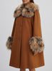 Mario Borsato Coat in Polyester with Fur Inserts CVM26.6.109  Mario Borsato 