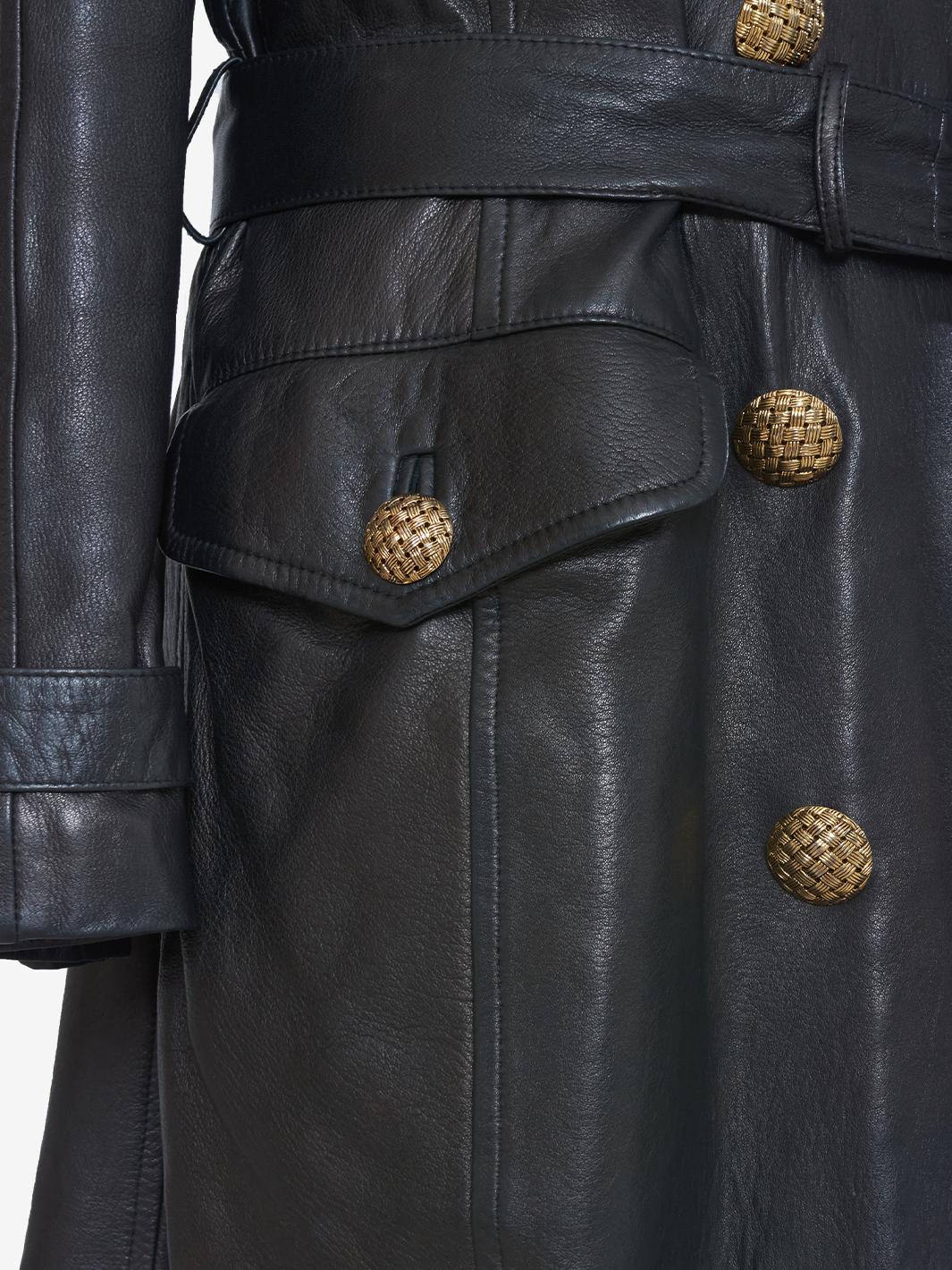 Max Mara 黑色皮夹克