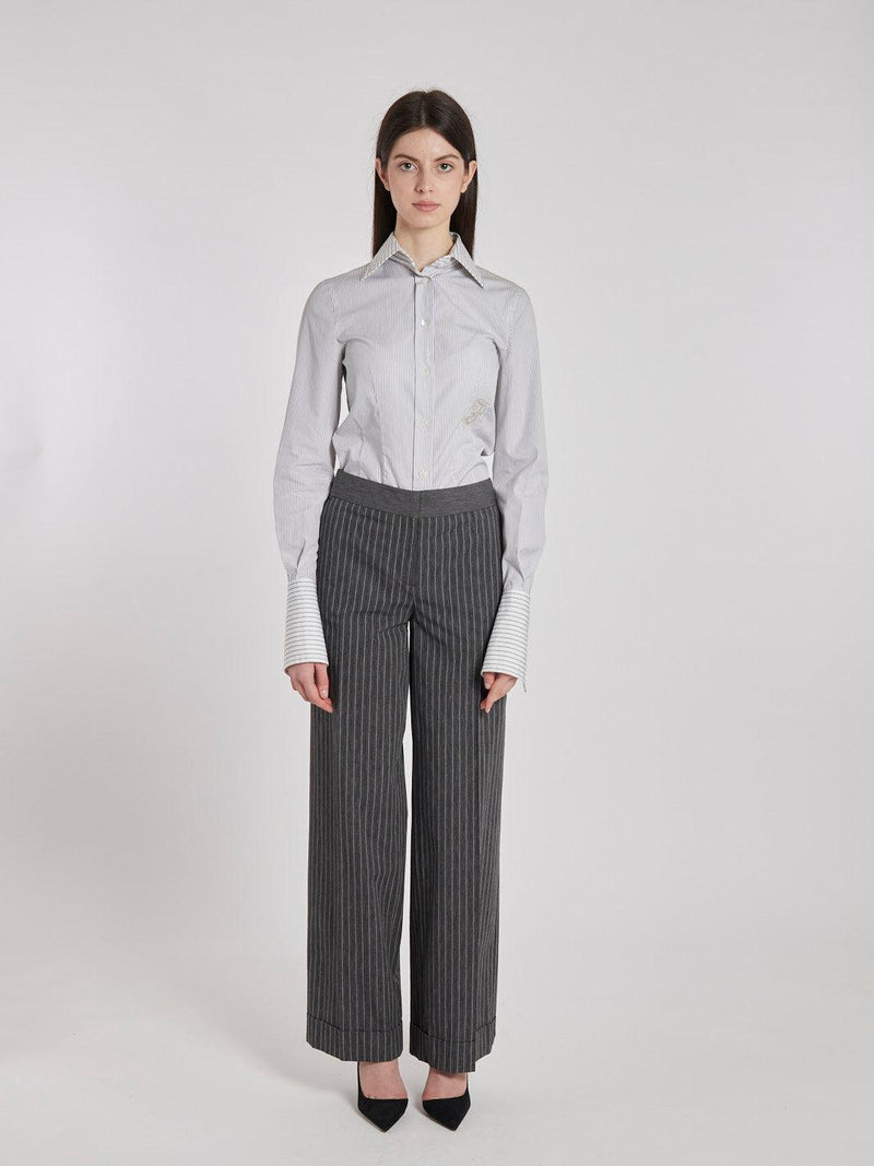 1990s Antonio Marras grey palazzo pants with striped pattern MZ1911552  Marras 