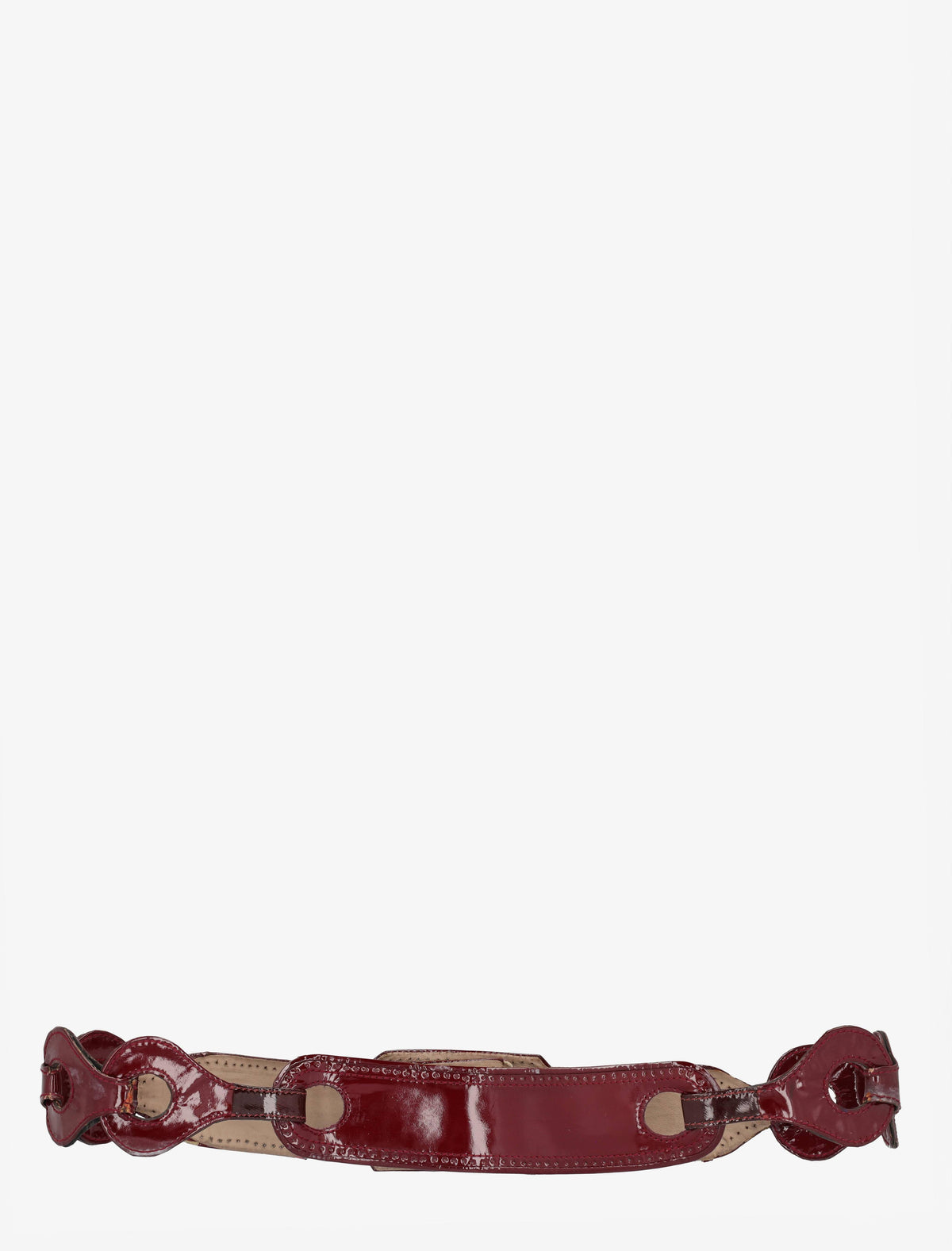 Pirovano Vintage Patent Leather Belt