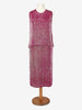 Gianfranco Ferré Fuchsia Beaded Suit