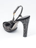 2010 Miu Miu grey sandals with jewelled heel W22052151  Miu Miu 