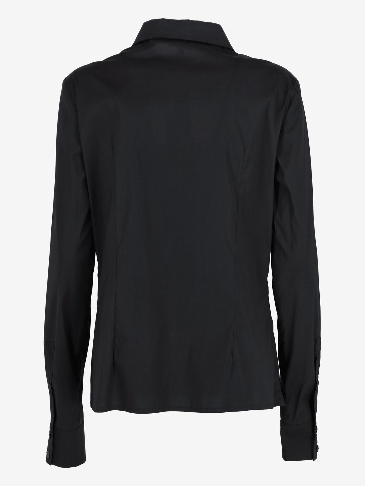 Basile Black Shirt With Transparent Detail W2511.72  Basile 