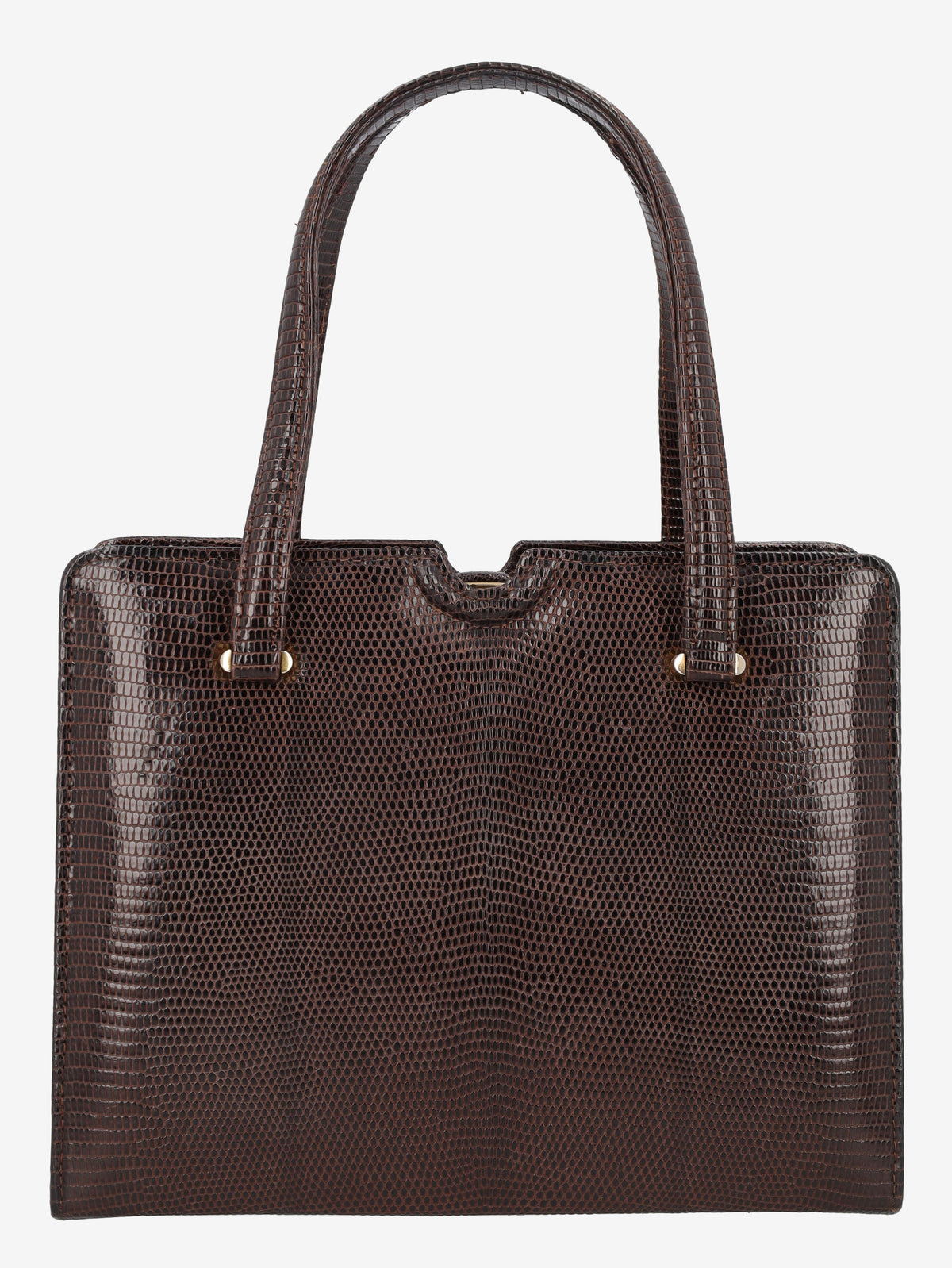 Vintage Brown Lizard Leather Handbag WCV300625.35  Vintage 