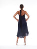 2020 Alessandro dell'Acqua dark blue chiffon dress CVM19.1  Alessandro Dell'Acqua 