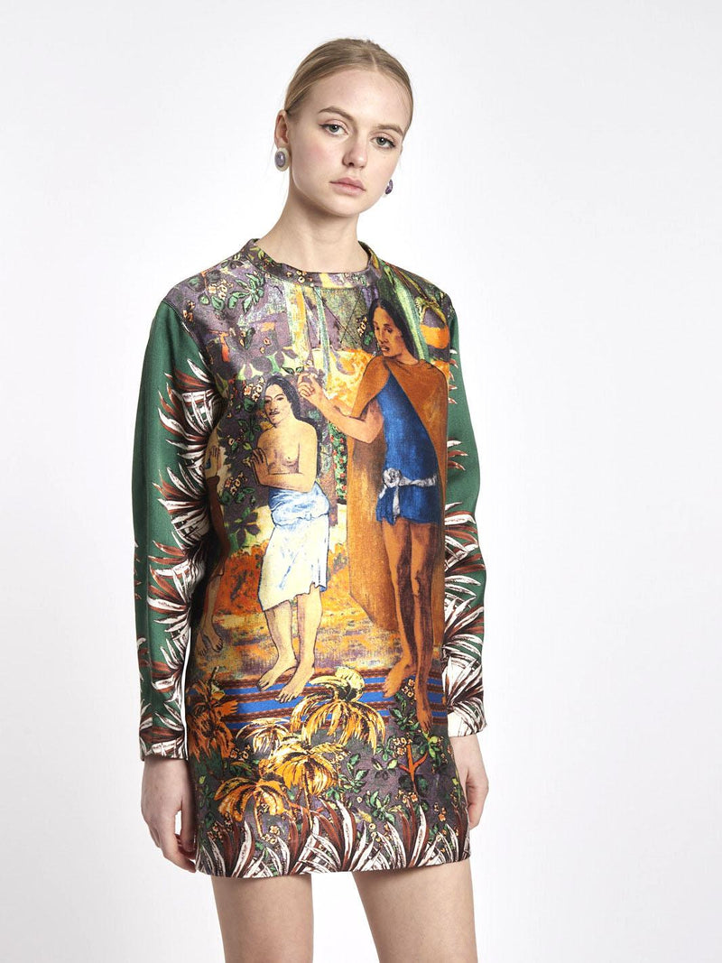 2010 Aquilano Rimondi minidress with Gaugin-inspired print BR0298  Acquilano Rimondi 