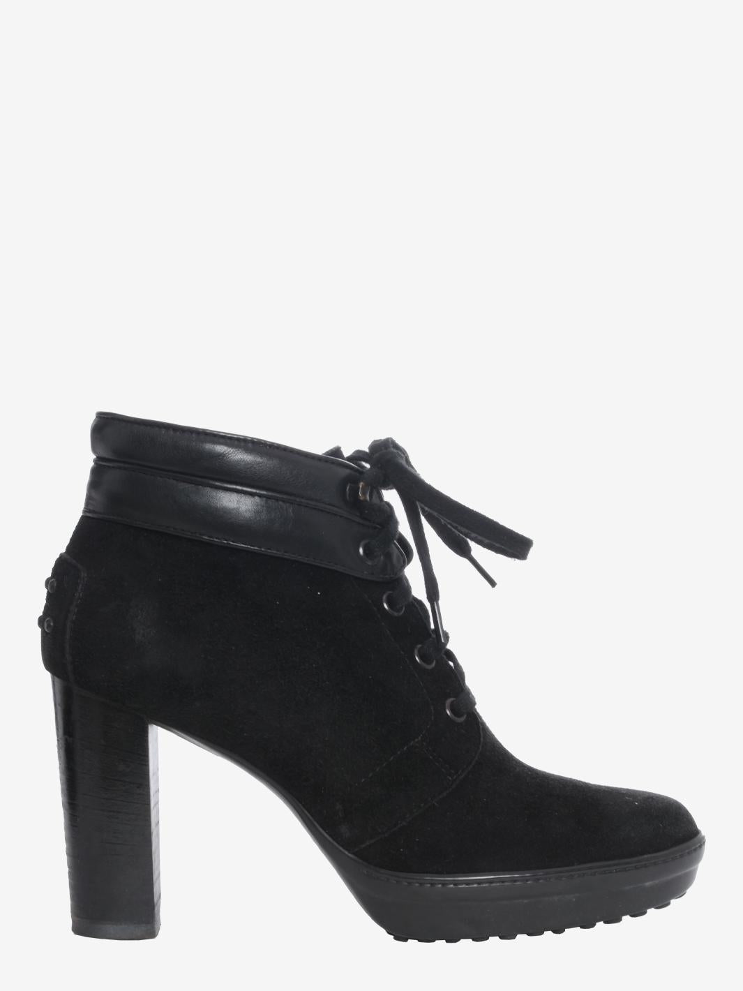 Tods's Black Suade Ankle Boots WCV221104195  Tod's 