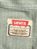 1970s Levi's button-down shirt in green and white melange W2203179  Levi's 