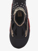 Valentino black stretch fabric perforated sock sneakers CVM22.81.6  Valentino 