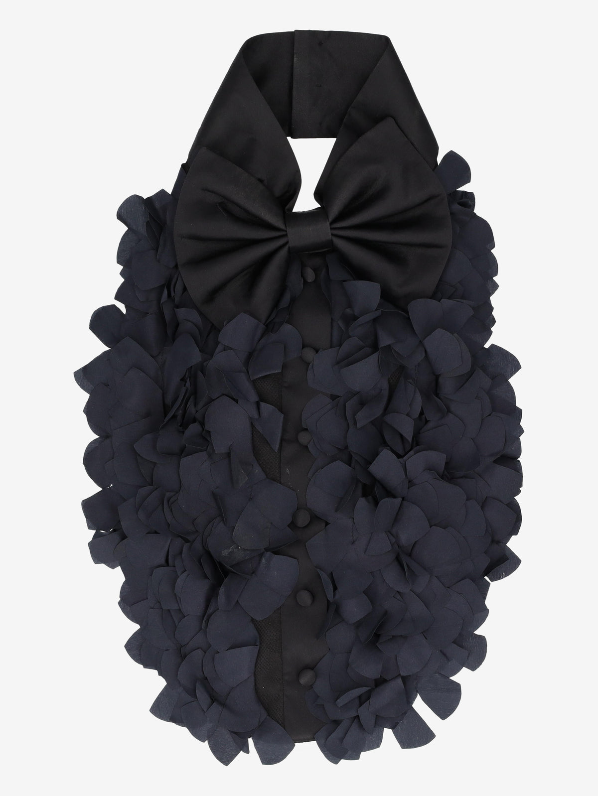 Emporio Armani Layered Petal-Texture Tuxedo Accessory W27526.10  Emporio Armani 