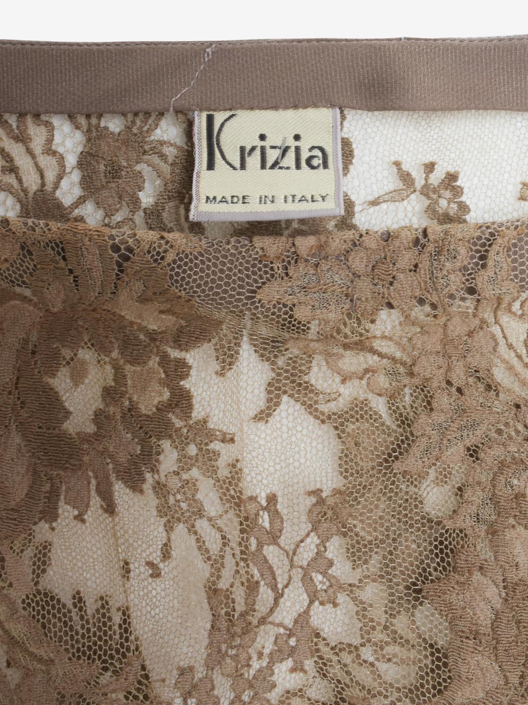 Krizia 蕾丝迷你裙 - 80 年代