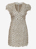 Krizia Grey leather mini dress CVB22.125.3  Krizia 